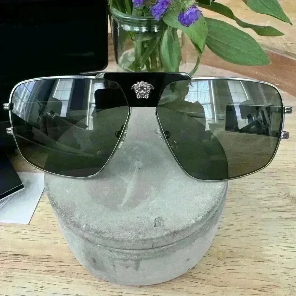 Versace Special Project Squared Sunglasses ~ NEW IN BOX W/CASE! 🕶️ - Picture 8 of 15